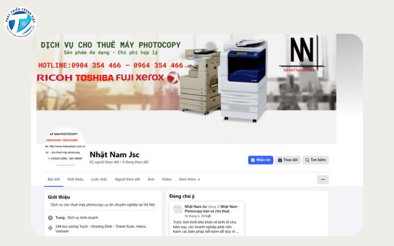 Nhật Nam JSC - Địa chỉ cho thuê máy photocopy gần đây